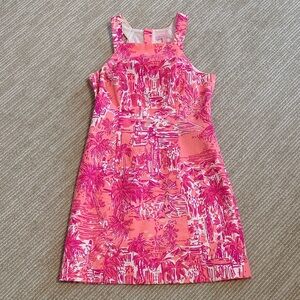 Lilly Pulitzer Pink & Coral Tropical Shift Dress